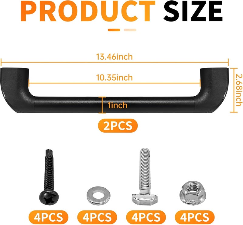 CHolic 2 Pack Universal Golf Cart Grab Handle Compatible with Club Car, EZGO, Yamaha, XSeries with Versa Triple Track Tops Only - Image 2